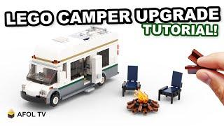 EASY LEGO CITY RV CAMPER UPGRADE (Tutorial!) - Upgrade your LEGO City 60057 Camper RV Set!