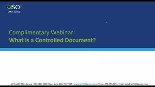 What is a Controlled Document?