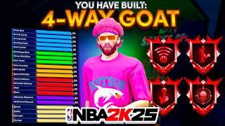 My "4-WAY GOAT" BUILD will DOMINATE NBA 2K25! (MUST WATCH)