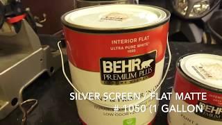 Projection Screen Painting Process In Less Than 3 Minutes