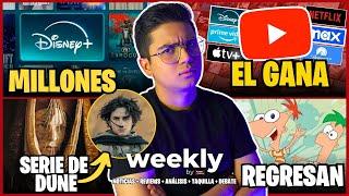  YOUTUBE Gana Guerra | Streaming MILLONARIO | Nueva Serie de DUNE y Phineas REGRESA  | Weekly