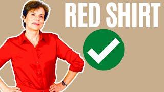 How To Style A Red Shirt: Women Over 50