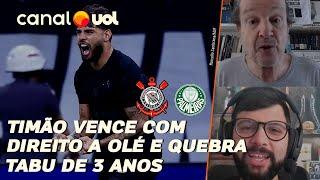 CORINTHIANS MOSTRA RAÇA, DOMINA PALMEIRAS E VENCE DERBY NA ARENA! JUCA KFOURI FALA AO VIVO