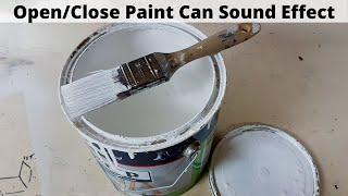 Hammer Paint Can Lid On - Open Paint Can Sound Effect - with Video