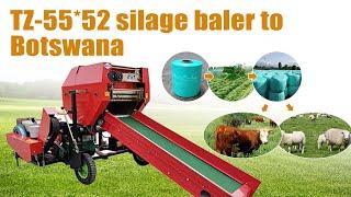 TZ-55*52 silage baler to Botswana! Great performance corn silage baler machine | silage round baler