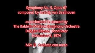 Symphony No. 5 in C Minor by Ludwig van Beethoven (Mvt. II:  Andante con moto)