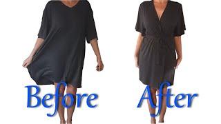 How I Refashioned a Thrifted T-Shirt into a Robe (Beginner Friendly & No Pattern Needed)