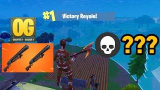 Fortnite OG | High Kill Solo Win DOUBLE PUMP Gameplay (Fortnite Chapter 1 Season 1)