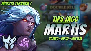 CARA MAIN MARTIS TERBARU ! BUILD & EMBLEM MARTIS TERSAKIT 2024 ! | MARTIS JUNGLER GAMEPLAY