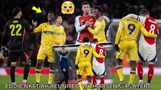 ️See How Eddie Nketiah Reunites With Arsenal Players & Staffs, Applause From Fans!