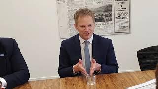 Grant Shapps and Jake Berry visit Yorkshire Post Newspapers. 9th January 2020