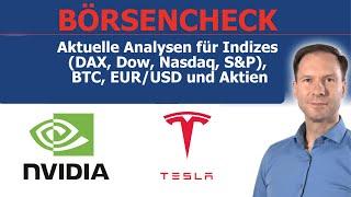 Börsencheck nach der ersten Wall Street Handelswoche  News bei Tesla und Nvidia, DAX unter 20.000