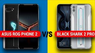 Rog Phone 2 vs Black Shark 2 Pro || Full Comparison - Display, Camera, Battery, Benchmark & More...