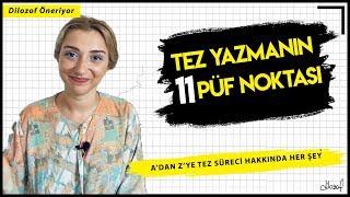 A'dan Z'ye Tez Yazmak: İki Tez Yazmış Doktora Öğrencisinden 11 Tavsiye