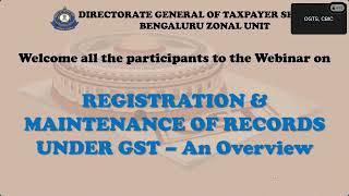 Registration & Maintenance Of Records Under GST An Overview