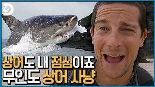 무인도에서 굶고 있는 베어그릴스 앞에 상어가 나타났다! [Man vs Wild]