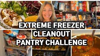 Pantry And Freezer Clean Out Challenge! Low Spend September! Easy Budget Friendly Meals #freezer