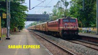 Sabari Express accelerating towards Shoranur | Bza Wap 4 | Sandeep Railways |