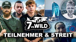 7 vs. Wild STAFFEL 5 Teilnehmer & KNOSSI STREIT bei ATLANTIK MISSION UNKNOWN! und MANHUNT STAFFEL 3!