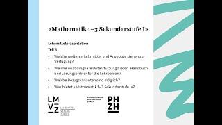 «Mathematik 1-3 Sekundarstufe I» Zyklus 3  3/3| Lehrmittelverlag Zürich