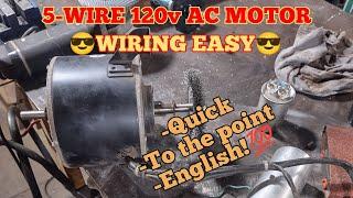 5 Wire AC fan motor wiring easy DIY