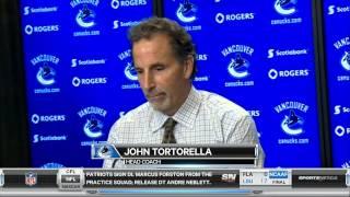 Luongo & Tortorella on Strange Own Goal 10/13/13 [HD]