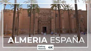 Almeria Spain 4K Walking Tour - La Rambla to Cathedral of the Incarnation of Almería