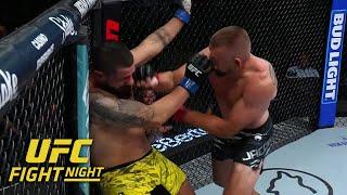 Dustin Jacoby knocks out Bruno Lopes with wild exchange at #UFCVegas107 | ESPN MMA