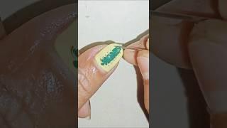 Nail Art Using Safety Pin #nailartsafetypin #safetypin #nailart #shorts