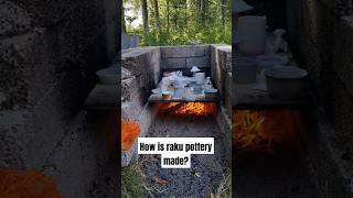 How is raku pottery made? #pottery #shorts