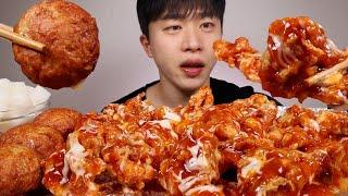 오늘 그냥 슈프림양념치킨밖에 생각 안나 ASMR MUKBANG SWEET FRIED CHICKEN EATING SHOW