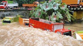 KEJEBAK BANJIR BANDANG DI AREA HEMPURAN MUSIM HUJAN‼️RC TRUK TENGGELAM DI AIR