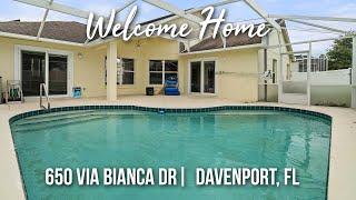 Homes for Sale in Davenport FL: Home For Sale At 650 Via Bianca Drive Davenport FL 33896