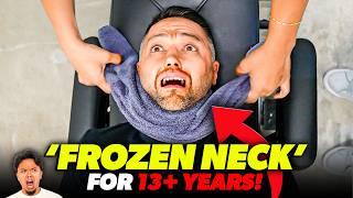 HE *COULDN'T TURN HIS NECK* FOR 13 YEARS!  | Asmr Chiropractor Back Pain Crack | Dr Tubio