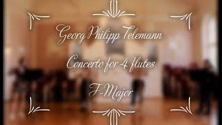 TELEMANN - Concerto for 4 flutes - F-Major