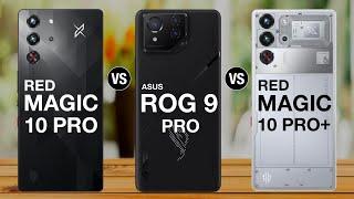 red magic 10 pro vs asus rog phone 9 pro vs red magic 10 pro plus