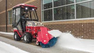 A Perfect Fit - Narrow Sidewalk Broom Simple Start - Ventrac