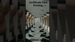 Certificate Card Printing #certificate #card #printing #branding #printshop #packaging #bag #box