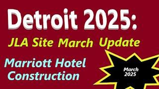 JLA Site 3-13 Update: J W Marriott Hotel Construction. Detroit Riverfront. #detroit #construction