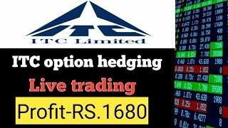 ITC option hedging live trading/Option Hedging strategies/Tamil share trading