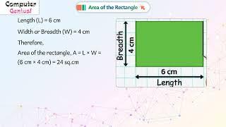Area of Rectangle |𝐂𝐡 09 |Computer Genius |𝐂𝐥𝐚𝐬𝐬 6