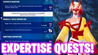 How To Complete Expertise Quests in Fortnite Chapter 6 ( Experts Wanted Challenges! )