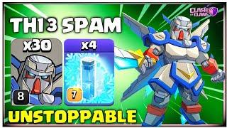 UNSTOPPABLE!!! New TH13 (M.E.C.H.A) Attack Strategy 2024 | Mecha Strategy ! Clash of Clans ! Cwl