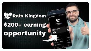  $200 Opportunity with Rats Kingdom: The Next Big Airdrop After Dogs Bot 