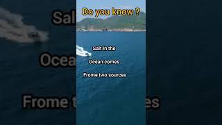 Why sea water is salty? #facts