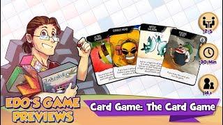 Edo's Card Game: The Card Game Review (KS Preview)