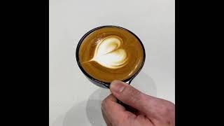 Basic heart latte art  by Maverick Lee