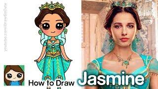 How to Draw Princess Jasmine | Disney Aladdin New