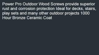 The Hillman Group 47864 10 Inch x 5 Inch Power Pro Outdoor Wood Screw with