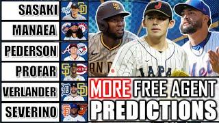 30 MORE MLB Free Agent Predictions: One For EVERY Team | My First Official Roki Sasaki Prediction.